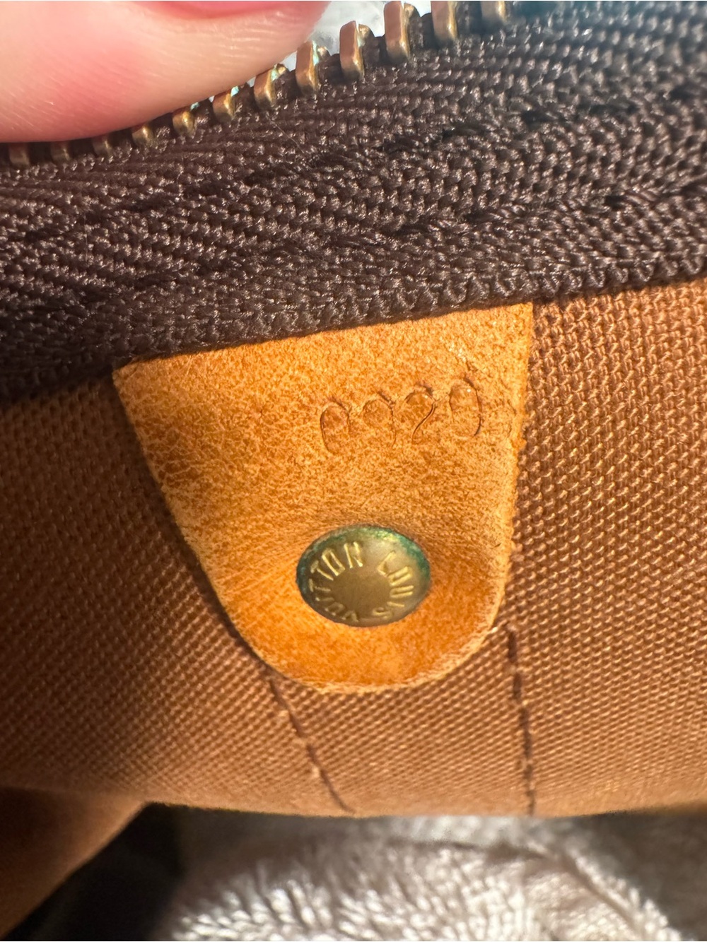 Vintage Louis Vuitton Brown Monogram Keepall 45 - Picture 8 of 8